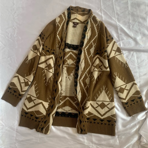 bohemian oversized look shawl cardigan - Picture 6 of 8